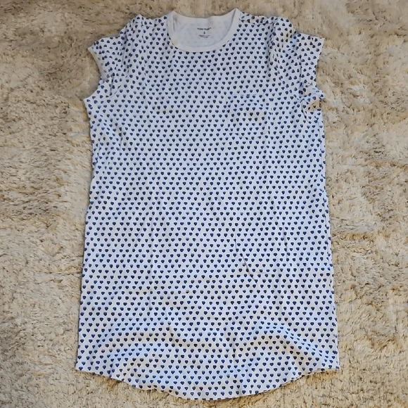 NWOT Roller Rabbit Blue Heart Pajama Dress - Picture 3 of 7